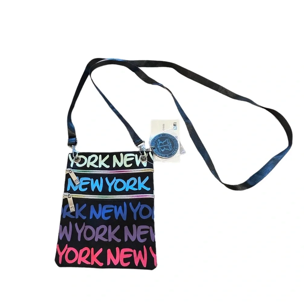NWT Robin Ruth 100% Multi-color Mini Crossbody “New York “ - Picture 2 of 11